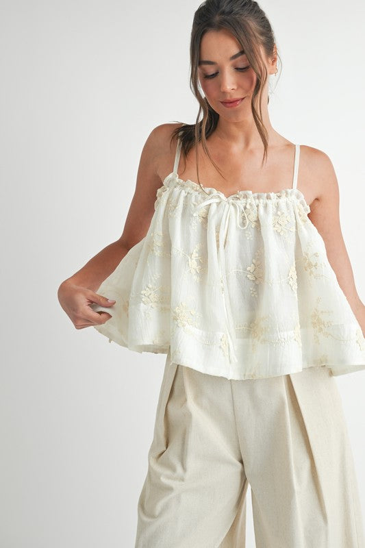 Cassie Embroidered Top