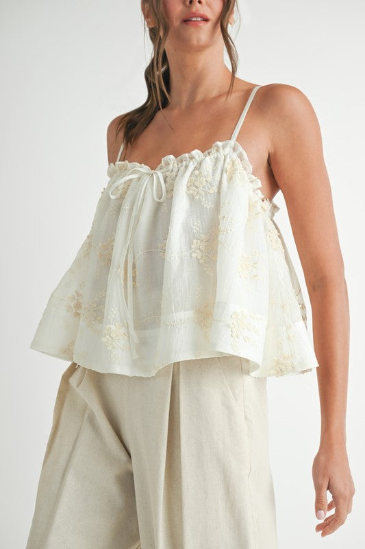 Cassie Embroidered Top