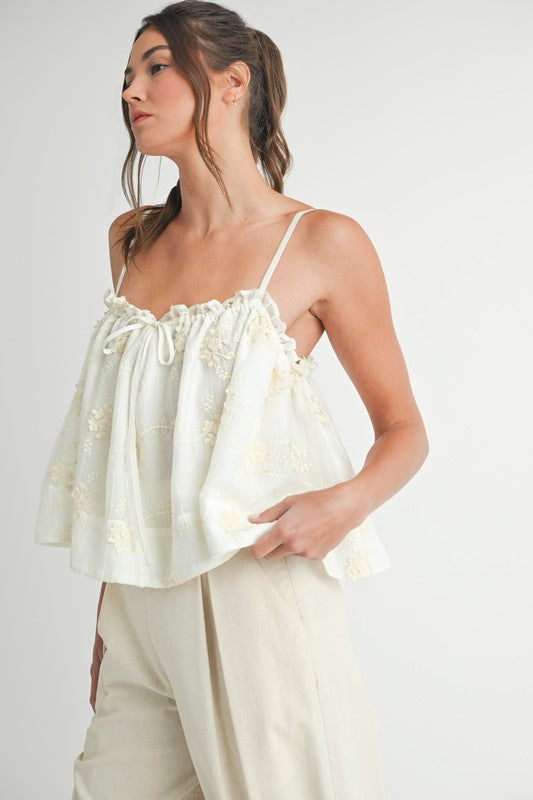 Cassie Embroidered Top