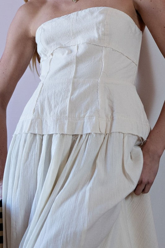 Kala Strapless Midi Dress