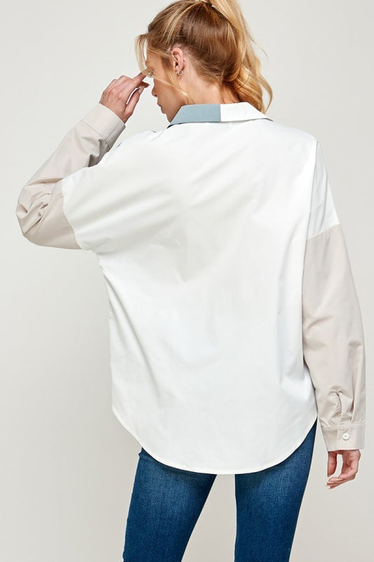 Claire Colorblock Blouse