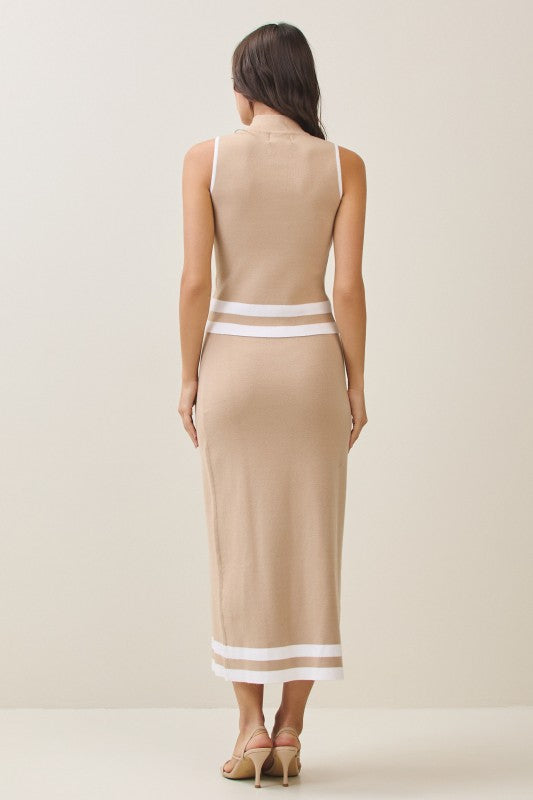 Marcela Mockneck Knit Top & Skirt Set