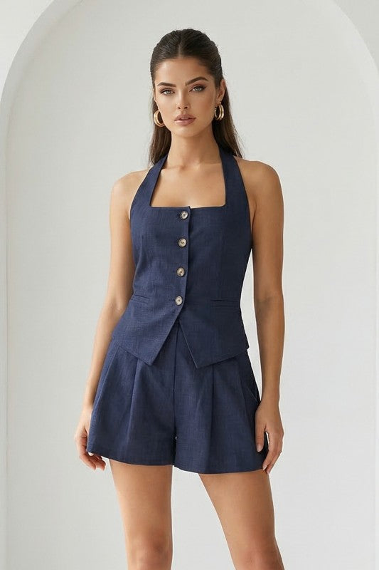 Alanna Denim Short Set