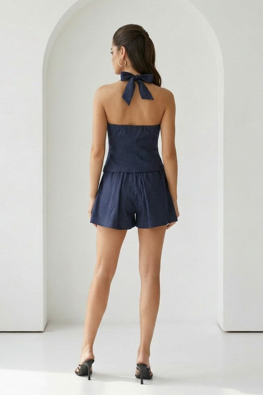 Alanna Denim Short Set