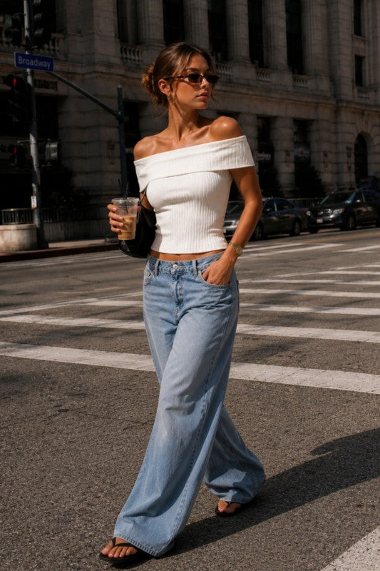 Camlle Off Shoulder Top
