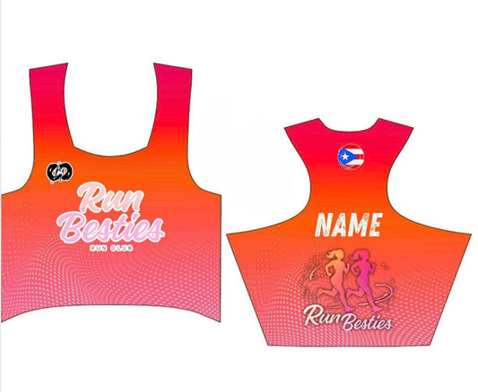 Run Besties- Cropped Tank