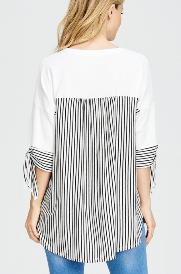 Hi-Lo Stripe T