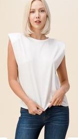 Shoulder Padded Tee