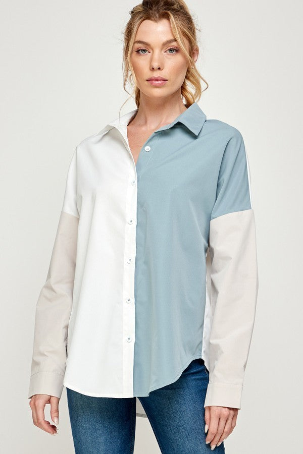 Claire Colorblock Blouse
