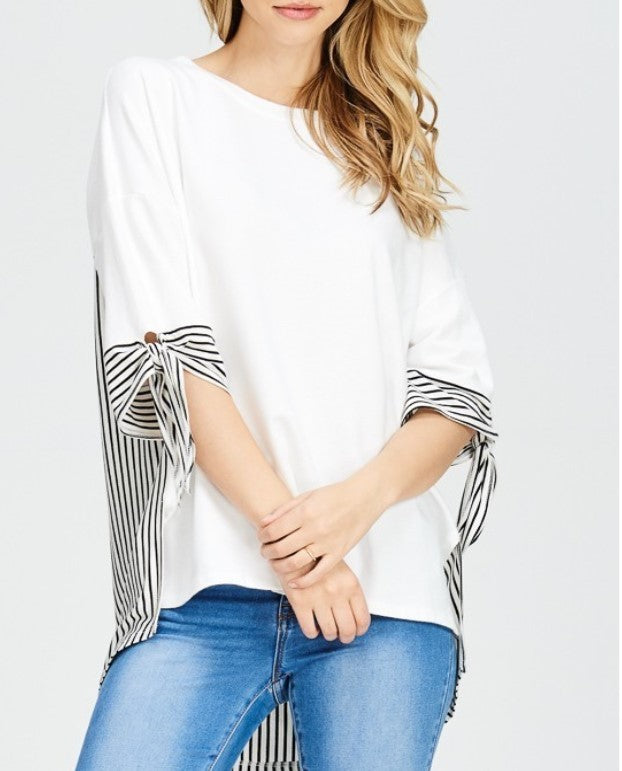 Hi-Lo Stripe T